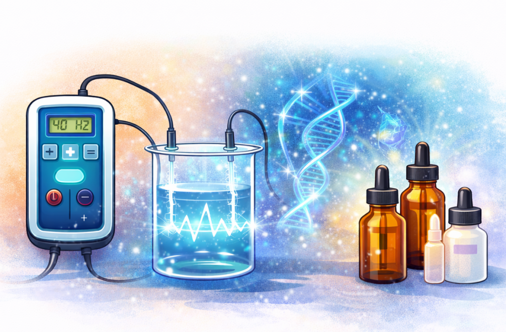 New Home Page 9 Frequency-specific remedies prepared with a microcurrent device and dropper bottles